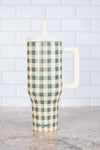 American Farm Company - Evergreen Gingham 40oz Water Tank Tumbler