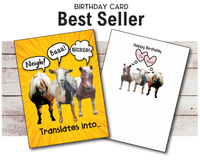 Horse Hollow Press - Horse Birthday Card | Nicker, Neigh