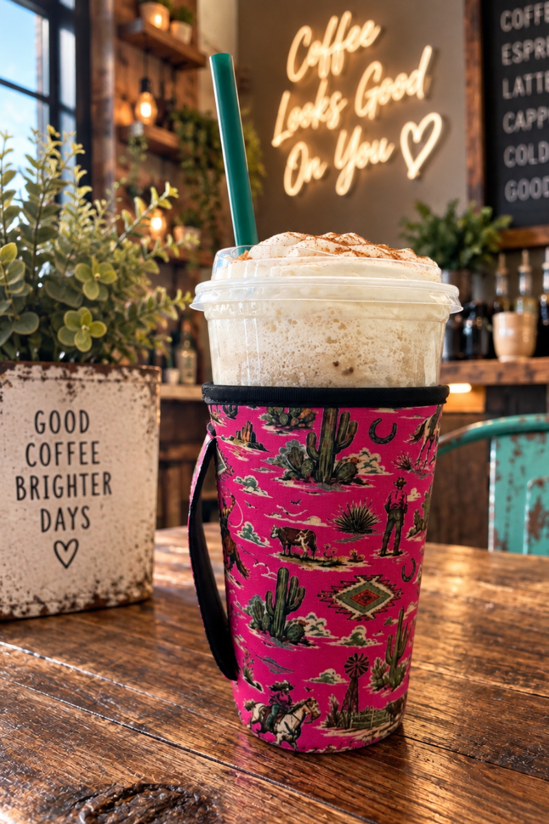 Sterling Kreek - Pink Rock Rodeo Coffee Koozie