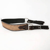 HILASON - COMFYTACK Western Leather Horse Tripping Breast Collar Brown Basket Weave
