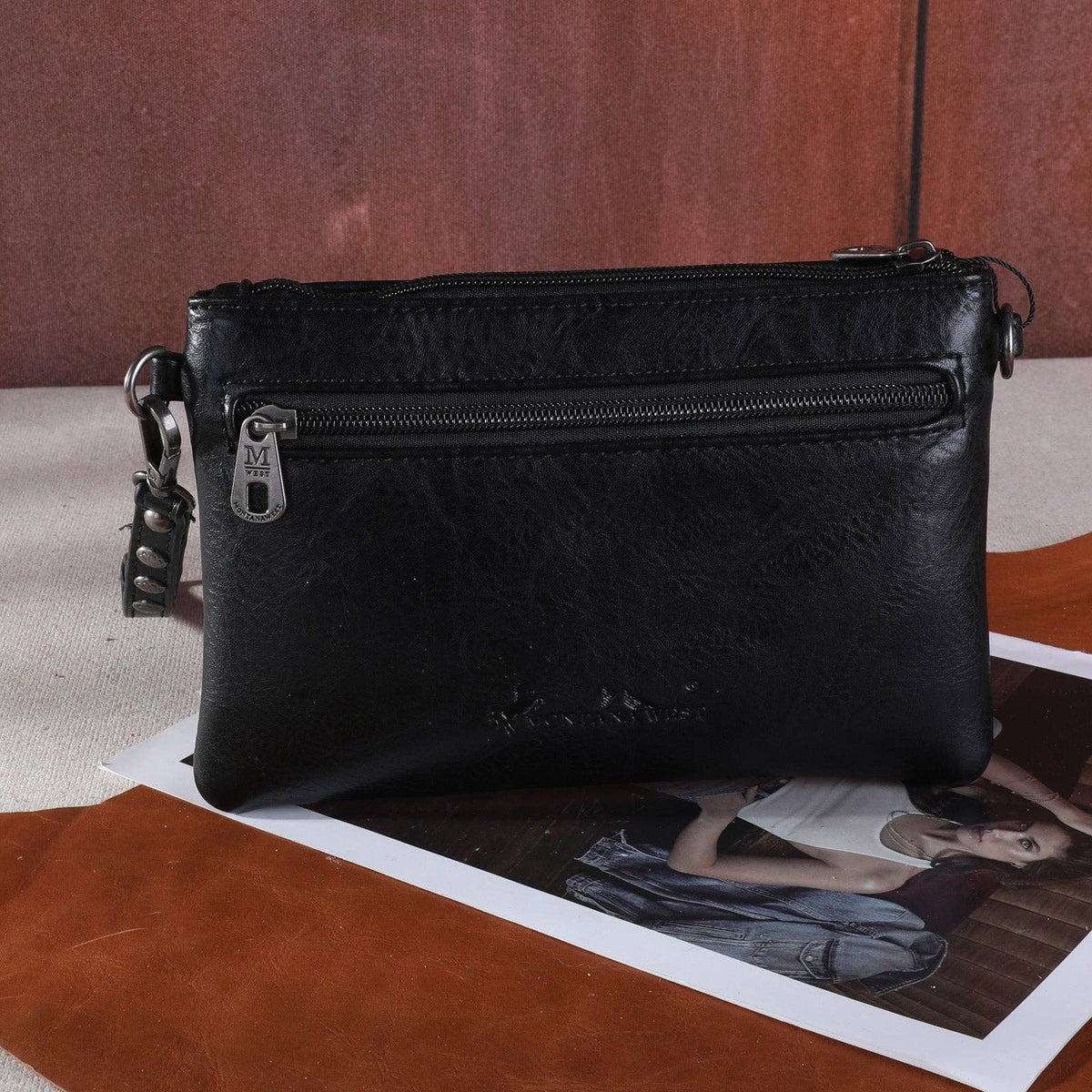 Montana West Embroidered Floral Cut-out Collection Clutch/Crossbody