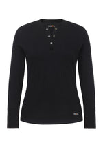 Kerrits Hot to Trot Thermal Henley - Black - Woman's