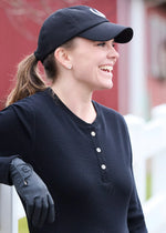 Kerrits Hot to Trot Thermal Henley - Black - Woman's