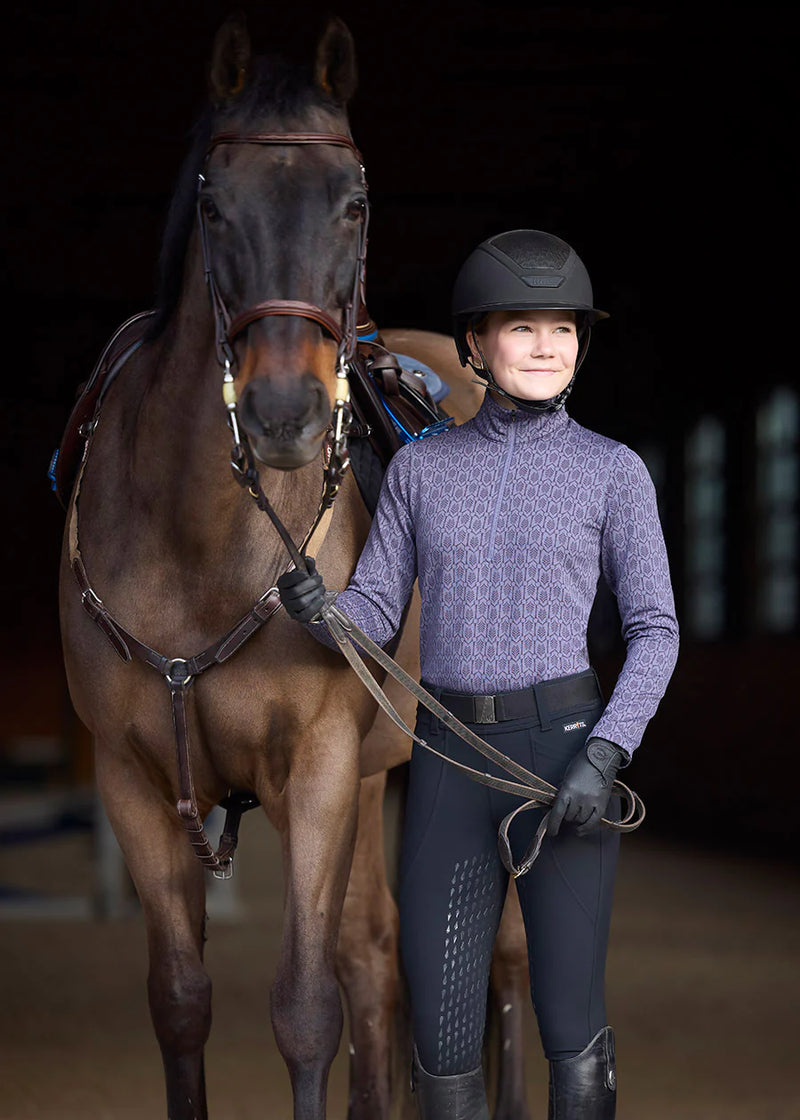Kerrits Snaffle Links Fleece Half Zip Top
