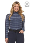 Kerrits Stretch Plaid Quarter Zip Top