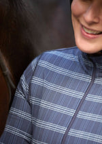 Kerrits Stretch Plaid Quarter Zip Top