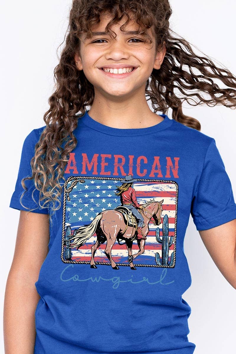 COLORBEAR - American Cowgirl Kids Graphic Tee