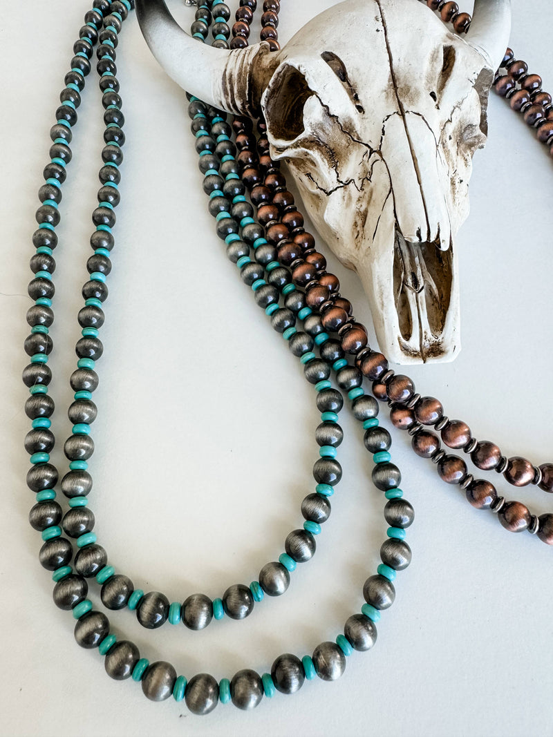 Boho Ranch Shop - 60″ Western Navajo Style Pearl Necklace