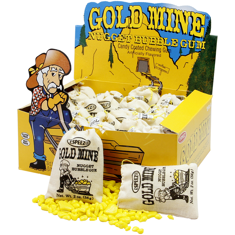 Taste Of The Rockies - Gold Mine Gum – Nostalgic Bubble Gum in Drawstring Satchels