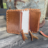 Texas Western Cowhide Bags and More - Tooled Leather Pouch, Bag Organizer,Turquoise, Pink or Brown