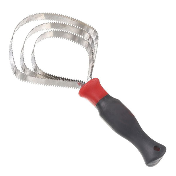 Deluxe Curry Comb Reversible Stainless Steel 3-ring Spiral Curry