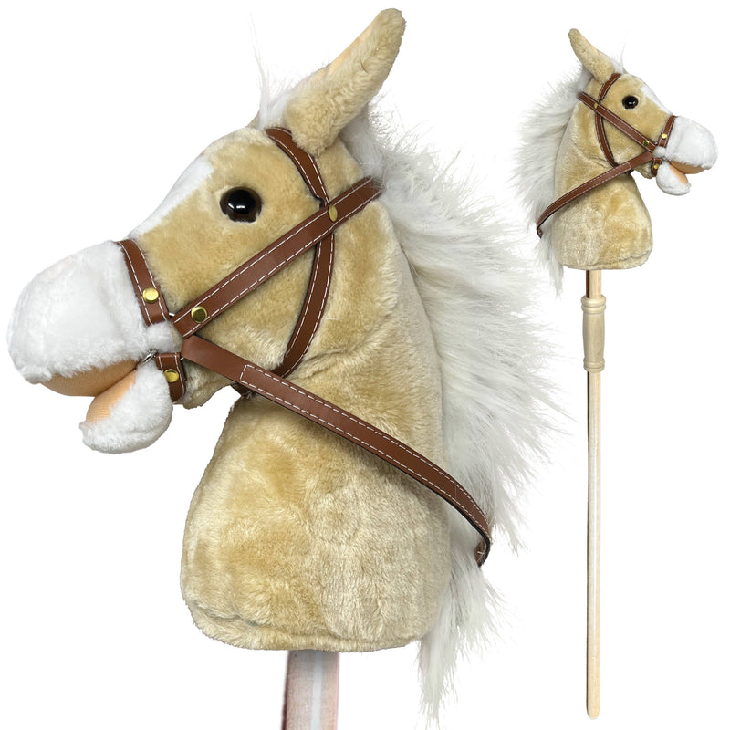 Thin Air Brands - Stick Pony - Brown Palomino with sounds Hobby Horse