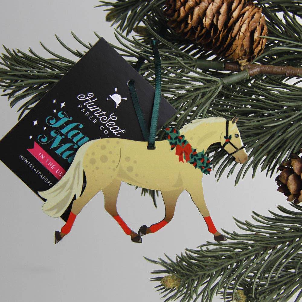 Hunt Seat Paper Co. - Palomino Pony Ornament