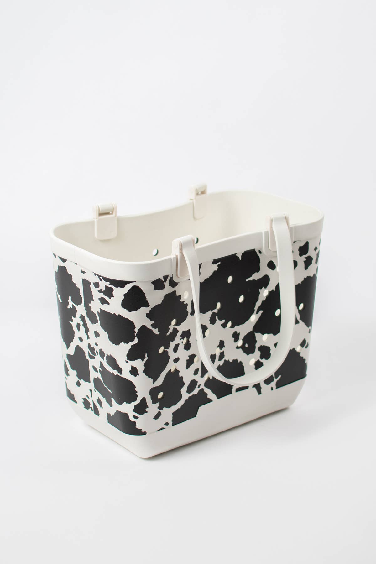 American Farm Company - Cow Print Rubber Beach Tote Bag - Large