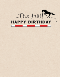 Horse Hollow Press - Horse Birthday Card | Up & Over