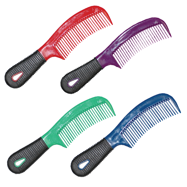 Mane/Tail Comb with Rubber Grip Handle – Off The Beaten Path Saddlery