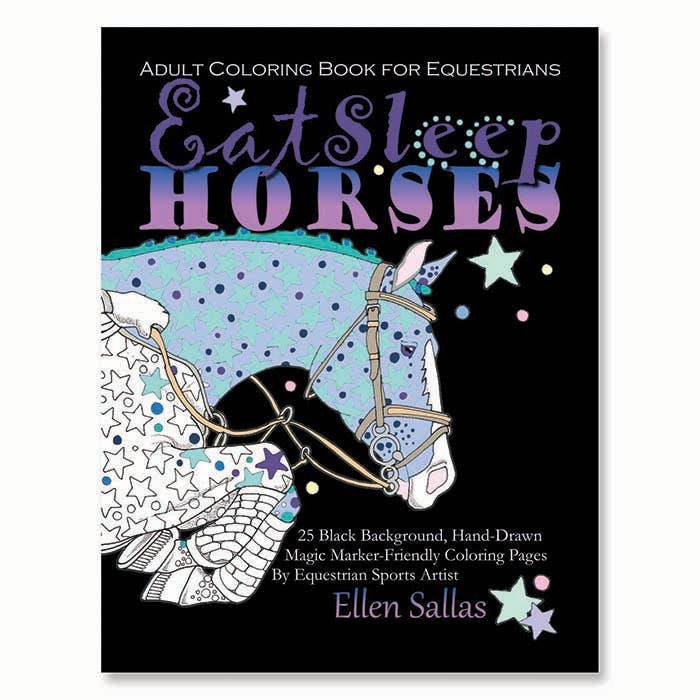 Kelley and Company - Eat Sleep Horses Coloring Book