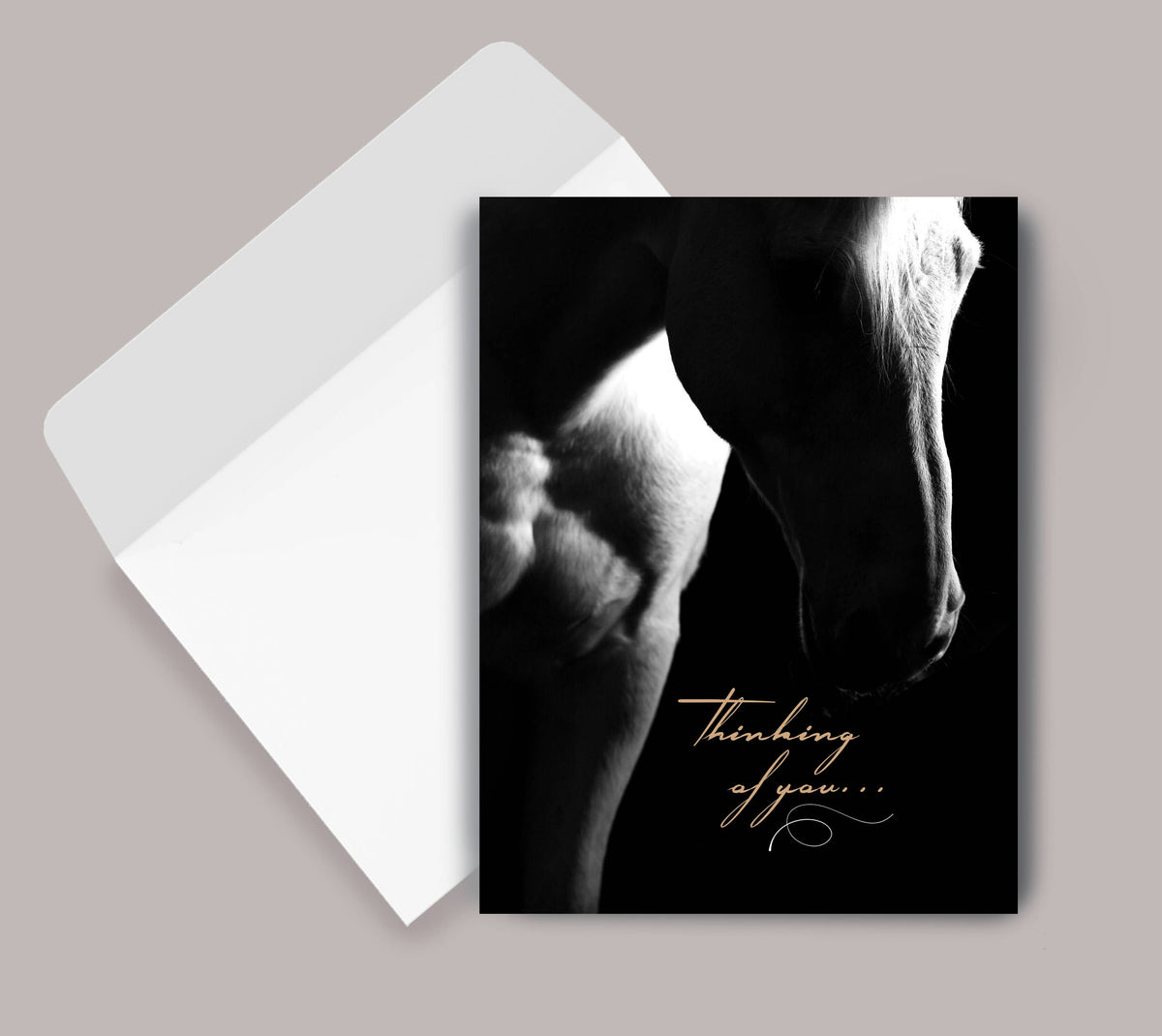 Horse Hollow Press - Horse Sympathy Greeting Card | Thinking of you