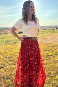 Sterling Kreek - Red Dirt Branded Maxi Skirt