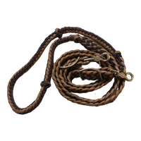 Braided Barrel / Roping Reins 8 Ft, 2 Nickel Plated Scissor Snaps, 2 Tone Colors