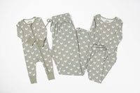 American Farm Company - Sage Chickens Toddler/Youth Bamboo Pajama Set