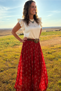 Sterling Kreek - Red Dirt Branded Maxi Skirt