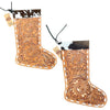 Tooled Cowhide Christmas Stocking