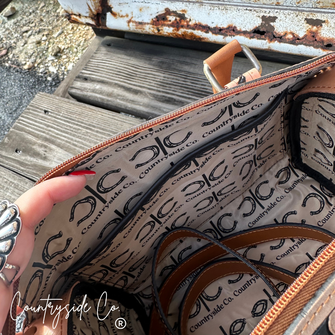 Countryside Co. - Wildwood Cherry Tooled Leather Speedy Bag Limited Edition