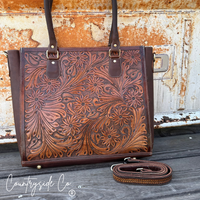 Countryside Co. - Kathryn Tooled Leather Purse, Tote