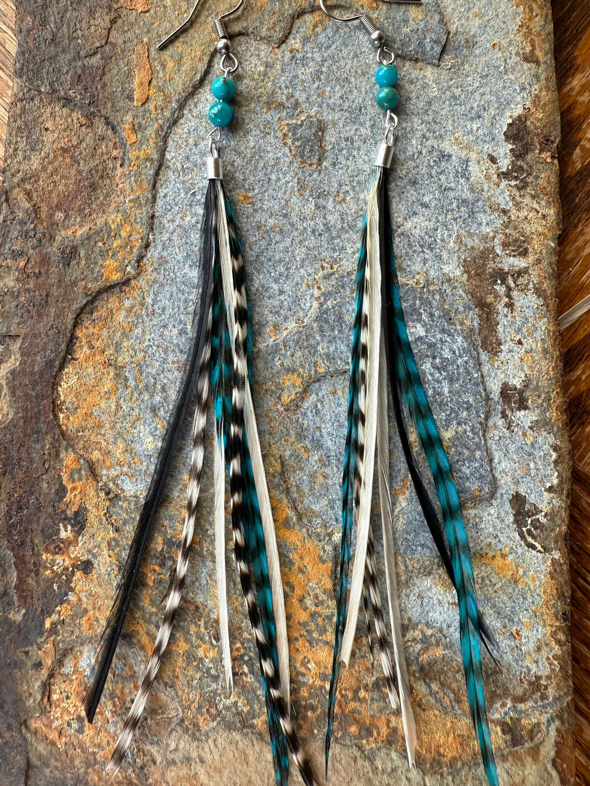 Wild Mountain Fringe - High Desert Turquoise Earrings
