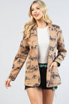 ISABEL WILD WEST PRINT MEDIUM WEIGHT WOVEN BLAZER