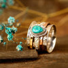 Tourtiwi - Bohemian Vintage Turquoise Plated Ring