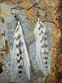 Wild Mountain Fringe - Ghost Dancer Feather Earrings