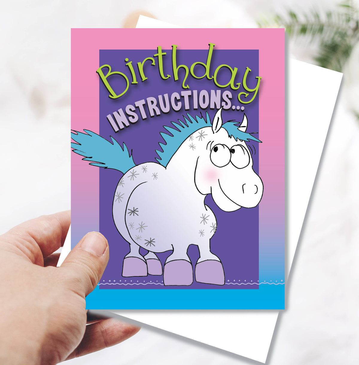 Horse Hollow Press - Horse Birthday Card | Instructions