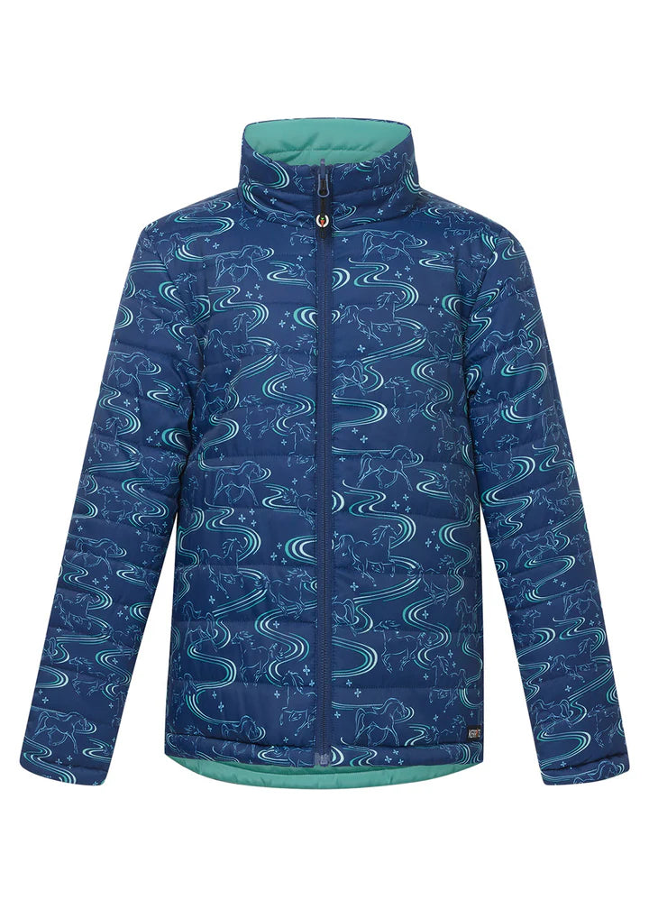 Kerrits Ride the Wind Reversable Quilted Jacket - Kids