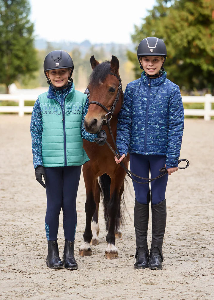Kerrits Ride the Wind Reversable Quilted Jacket - Kids