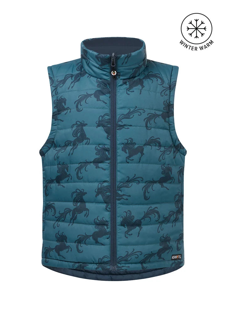 Pony Parade Reversible Quilted Vest-Kid's