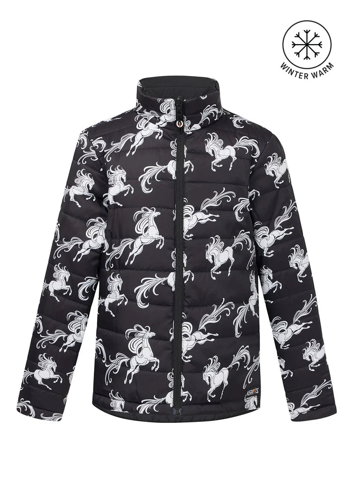 Pony Parade Reversible Quilted Jacket-Kid's