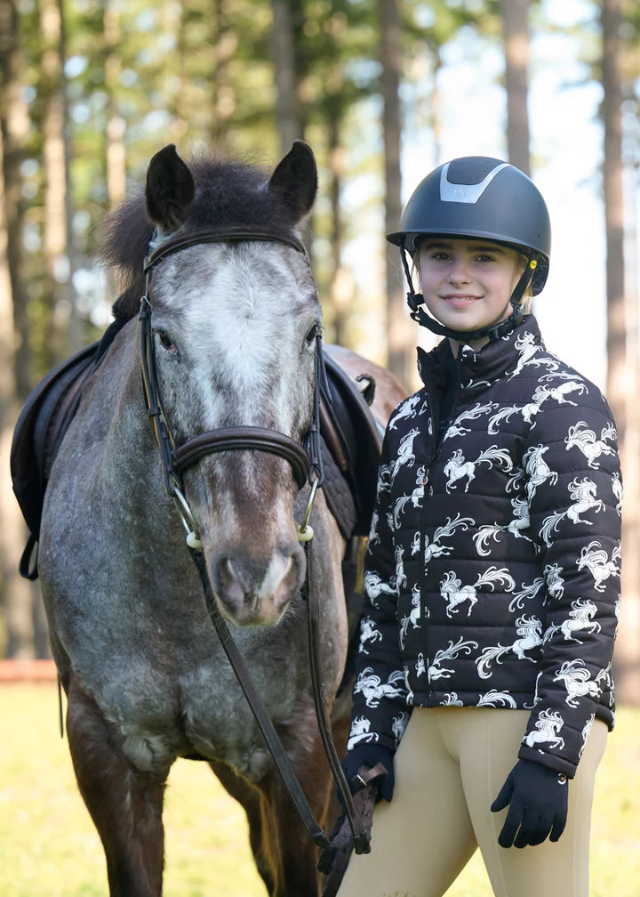 Pony Parade Reversible Quilted Jacket-Kid's