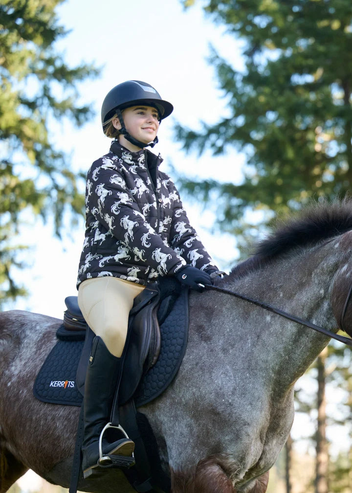 Pony Parade Reversible Quilted Jacket-Kid's