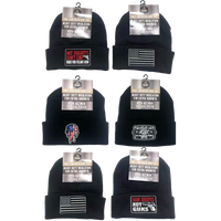 Novelty Brands - Cuffed Knit Hat Beanie with Tac Gear Patch
