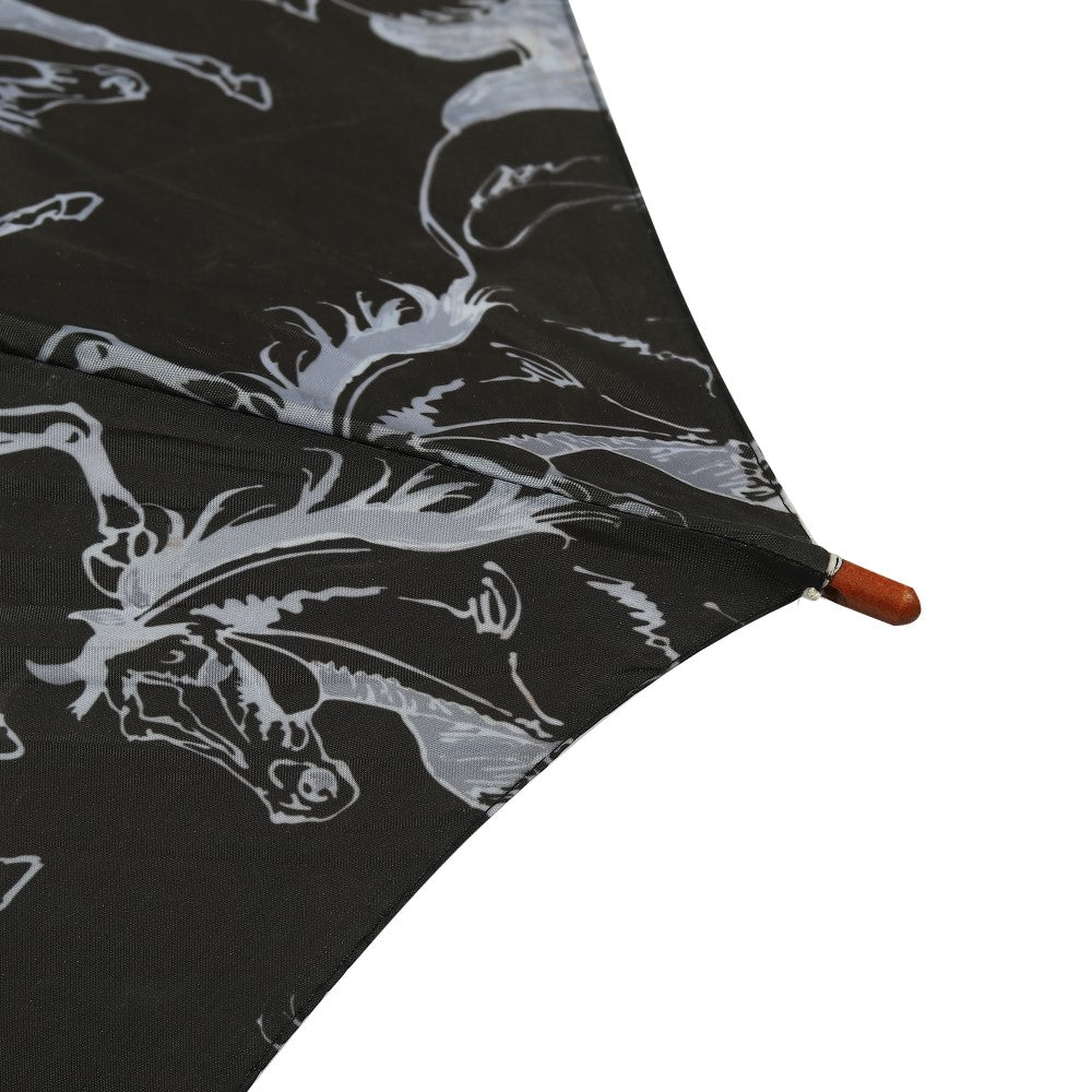AWST Intl Lila Linear Horses Umbrella