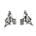 Barrel Racer Earrings with Colorful Cowboy Hat Gift Box