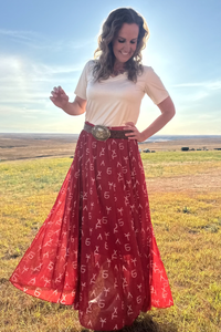 Sterling Kreek - Red Dirt Branded Maxi Skirt