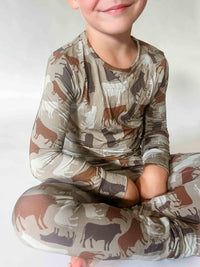 American Farm Company - Cow Camo™ Toddler/Youth Bamboo Pajama Set