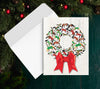 Horse Hollow Press - Horse Boxed Christmas Cards / Blankets Wreath / 8 Holiday