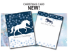 Horse Hollow Press - Horse Christmas Card / Horse Show / Holiday Greeting Card