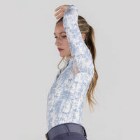 Dapplebay Equestrian Toile 1/4 Zip LS Riding Top