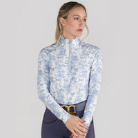 Dapplebay Equestrian Toile 1/4 Zip LS Riding Top