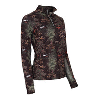 Dapplebay Autum Toile 1\4 Zip Long Sleeve Top